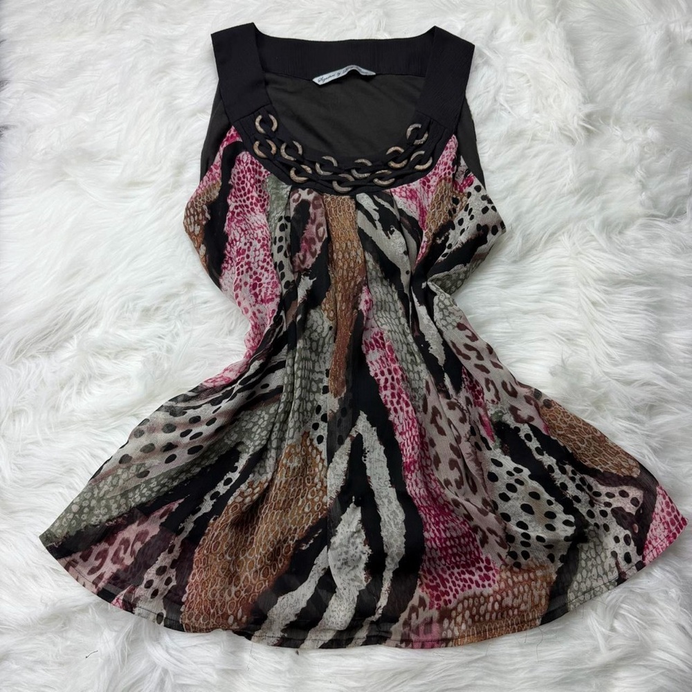Y2K Animal Print Sleeveless top